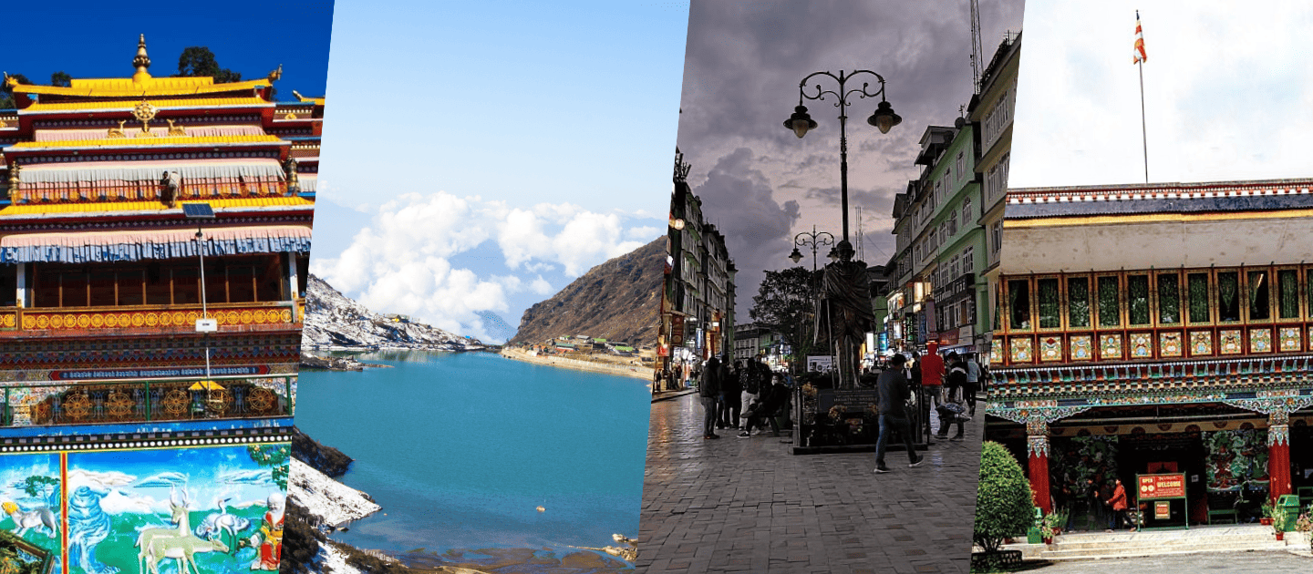 A scenic view of Tsomgo Lake, one of the top attractions in Gangtok.