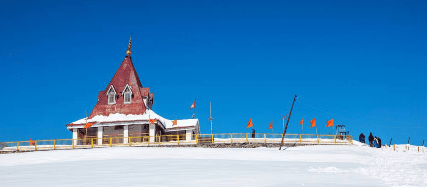 The Maharani Temple in Gulmarg, a historical and cultural gem in Kashmir.