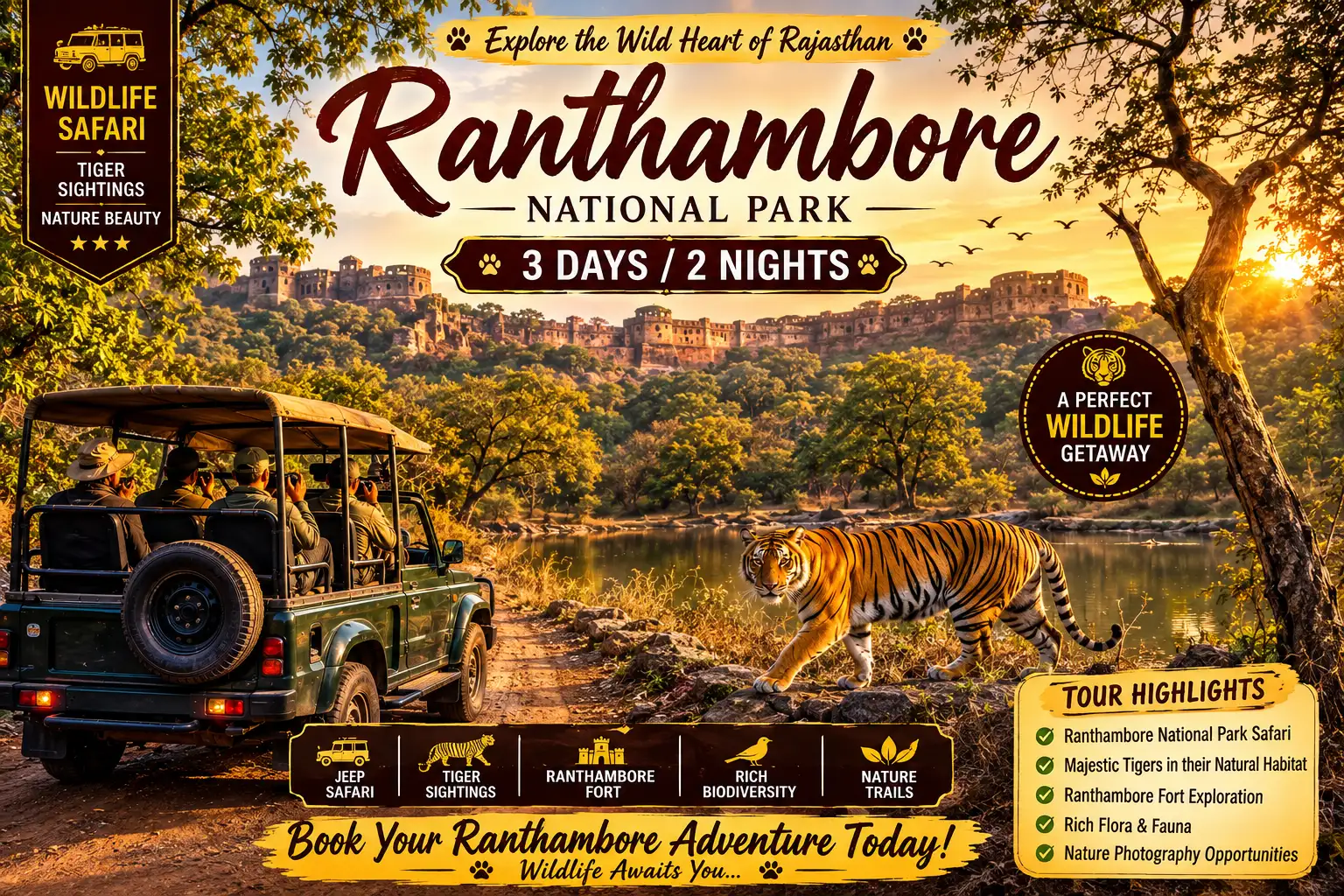 Ranthambore Wildlife – Tiger Safari Experience