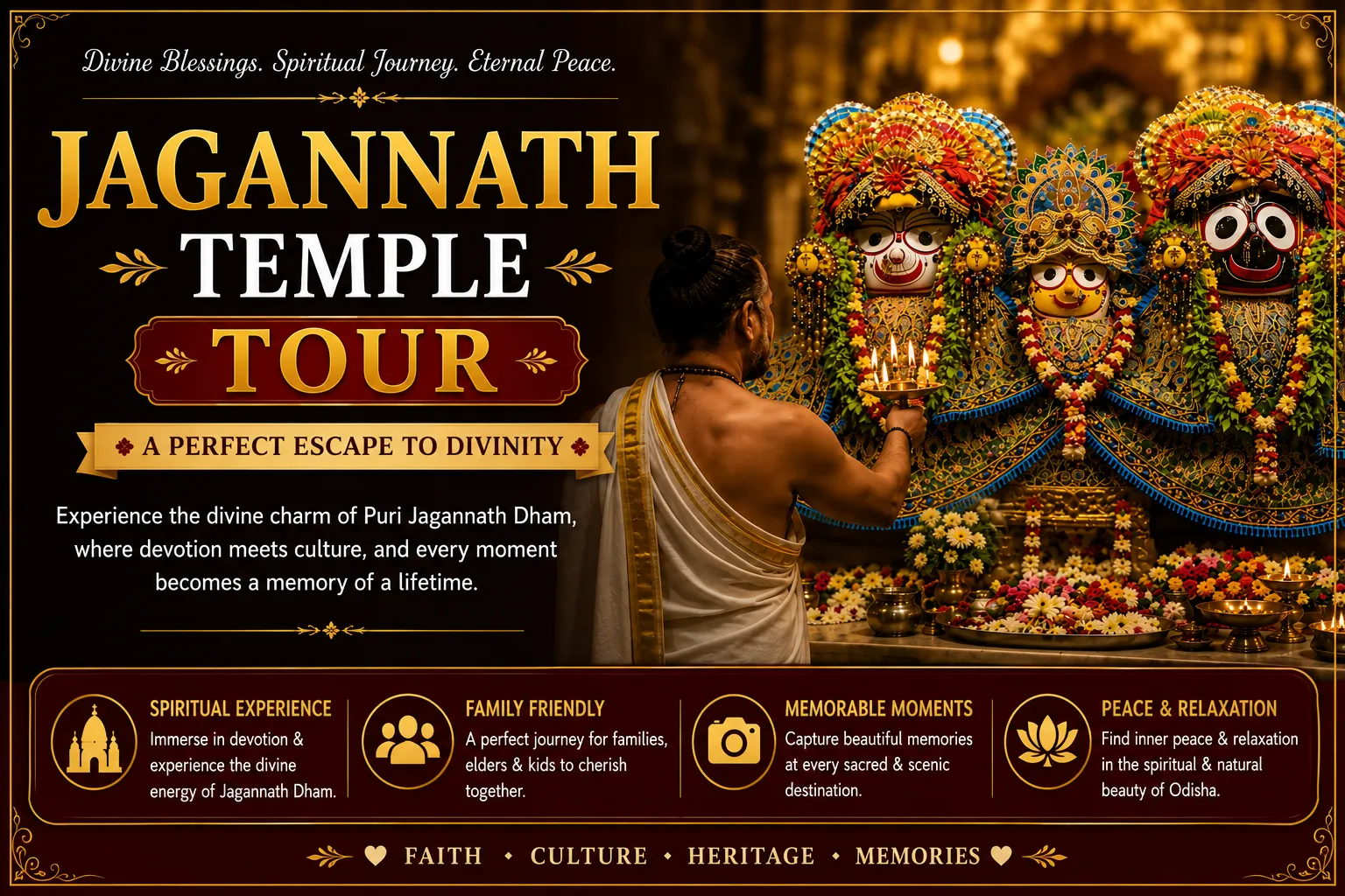 Puri Jagannath Temple Pilgrimage with Konark Sun Temple