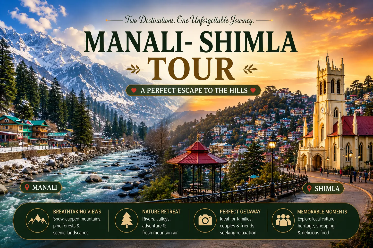 Himachal Escape – Shimla & Manali Tour