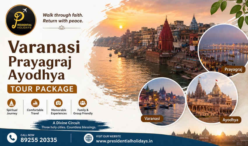 Varanasi Prayagraj Ayodhya Tour Package | Presidential Holidays