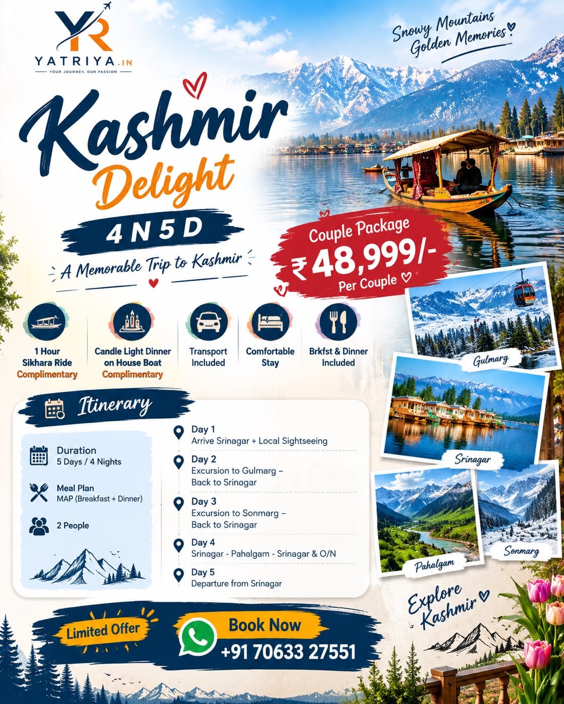 Kashmir Delight Couple Package